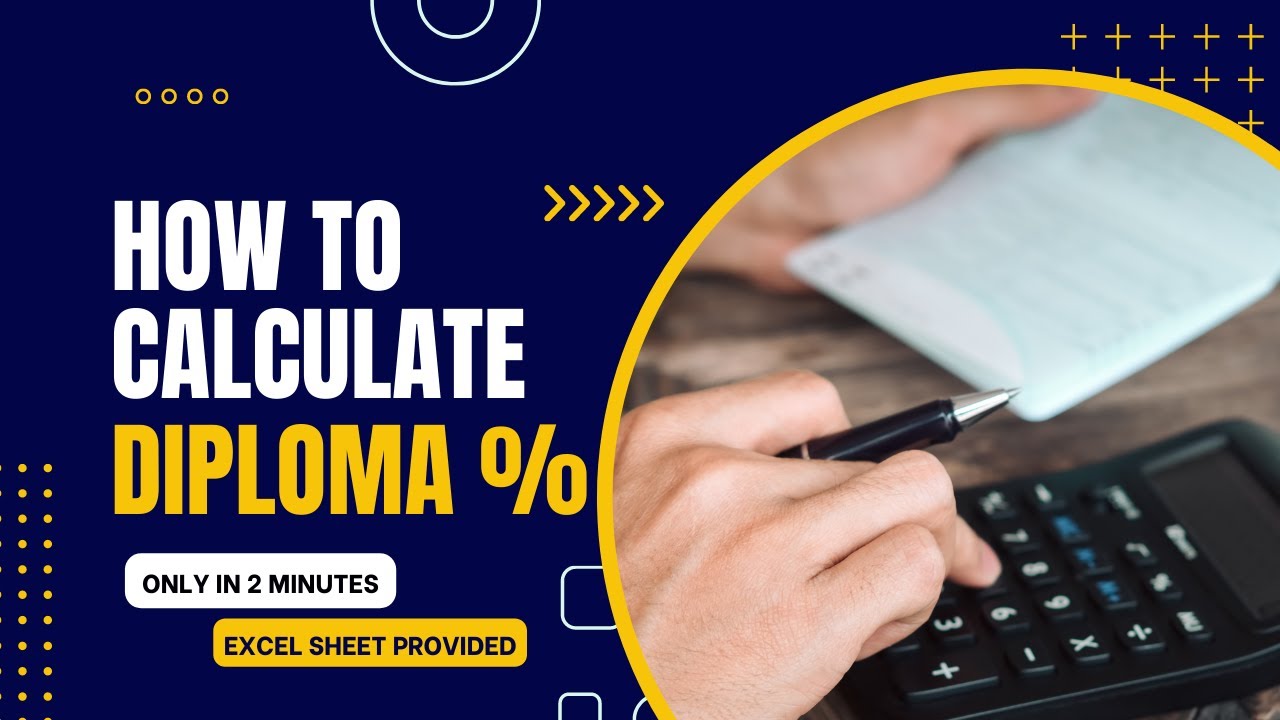 How to calculate Diploma percentage | Calculate Diploma percentage in 2 min