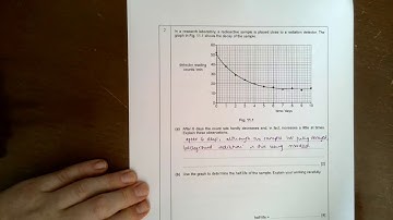 CIE/IGCSE/Physics - half life exam questions - worked solutions
