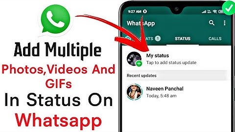 How to Add Multiple photos, Videos, And GIFs in status on WhatsApp