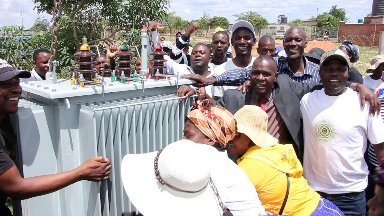 Goromonzi South Transformer and laptops Handover