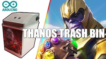 How to make Thanos Trash bin - DIY Automatic Trash Bin