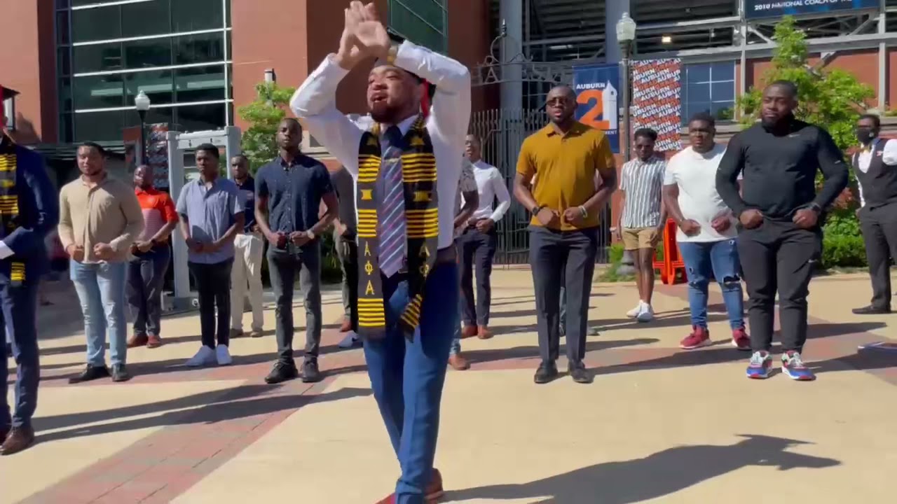 The Omicron Kappa Chapter of Alpha Phi Alpha Fraternity Inc. Auburn Alphas Spring 21’ Grad Step