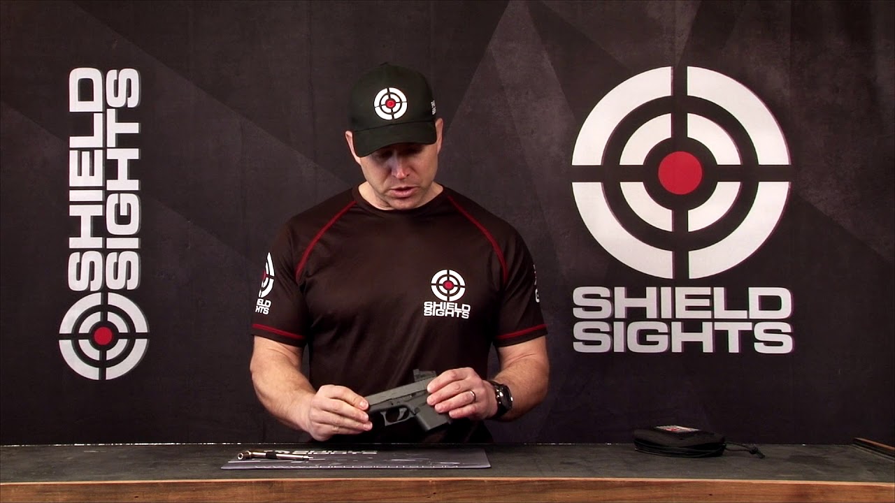 Адаптер заднего прицела Shield Sights для пистолета Glock 43.