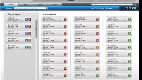 SmartCall SMS Restaurant Guest Paging System from HME Wireless - Wait List