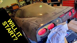 'Barn Find' Corvette C5 nonrunning and has been sitting. See what we found!! Will it Start??? Pt1