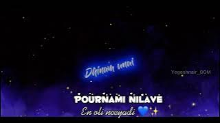 Pournami nilave en oli neeyadi |Nesamaguren| T Suriavelan| Rupini | Stephen Zechariah| love song ♥️✨