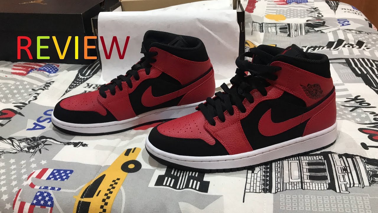 AIR JORDAN 1 MID [REVIEW] - YouTube