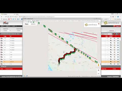 Portal Omnitracs Panel Monitoreo Viajes