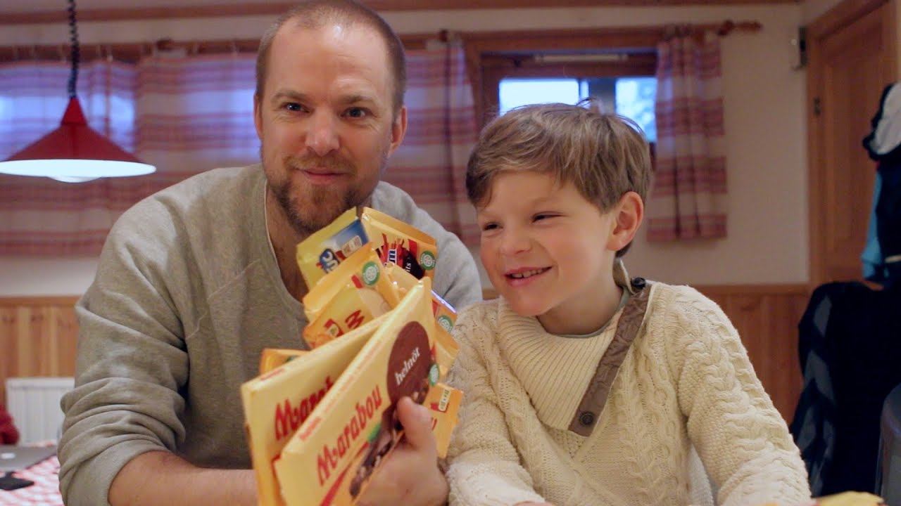 Johan och Ludvig testar Marabou choklad
