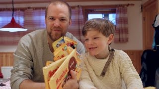 Johan och Ludvig testar Marabou choklad