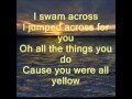 Coldplay-Lyrics to "Yellow, mp4