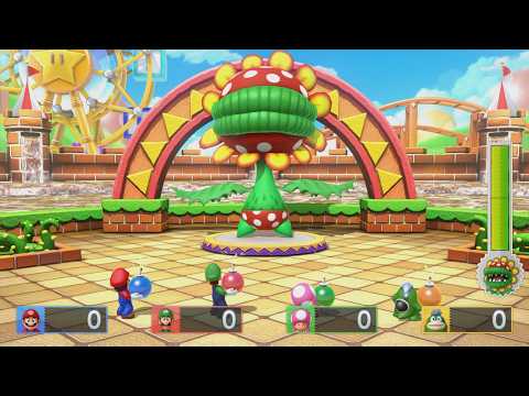 Mario Party 10 - Boss Battle Minigames - Mario vs Luigi vs Toadette vs Spike
