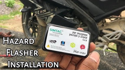 SIMTAC Hazard Flasher Installed In Yamaha R15 v3 | R15 v2