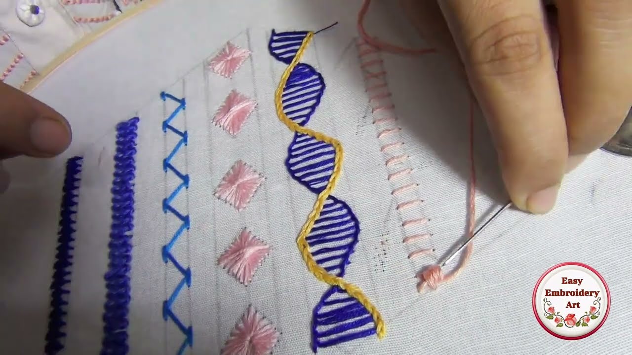 Basic Embroidery Stitches by Hand Easy Embroidery Stitches by Hand