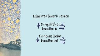 Calm Your Nervous System Before Bed (4-6 Breathing to Reveal Landscape with Stars)