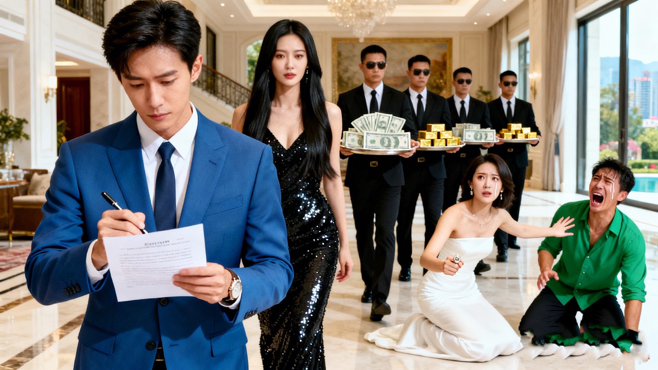 Wife hugged lover & threw away his ring—he smiled, signed divorce & left. Now she kneels begging!