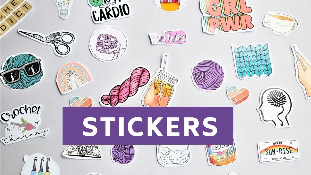 💜Como hacer tus Stickers 🤩Pegatinas personalizadas/How to make your own Stickers 🤩