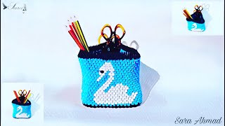 How To Make 3D Origami Pen Holder 52 - Of Paper - Very Easy