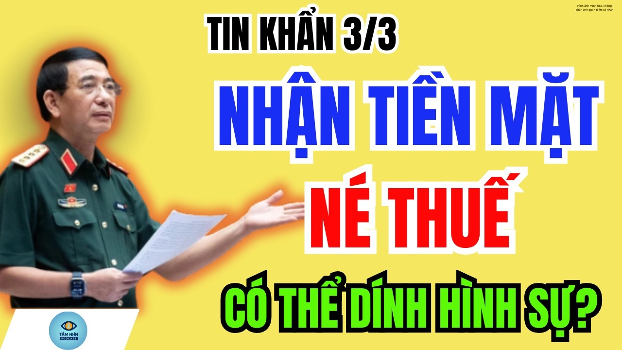 TIN NÓNG 3/3: Cố Tình Nhận Tiền Mặt Trốn Thuế – Có Thể Bị Xử Lý Hình Sự?