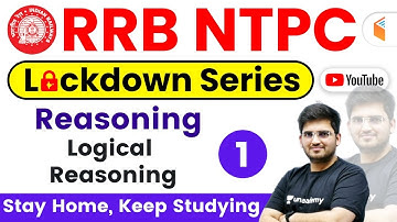 10:00 AM - RRB NTPC 2019 Lockdown Series | Reasoning by Deepak Sir | Logical Reasoning