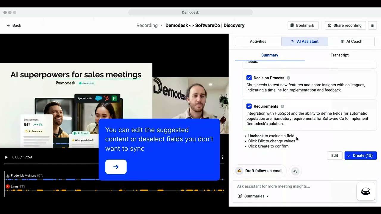 Demodesk AI CRM Concierge