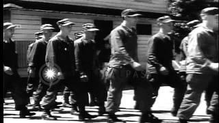 New recruits enter boot camp and technical training in the U.S. Army HD Stock Footage