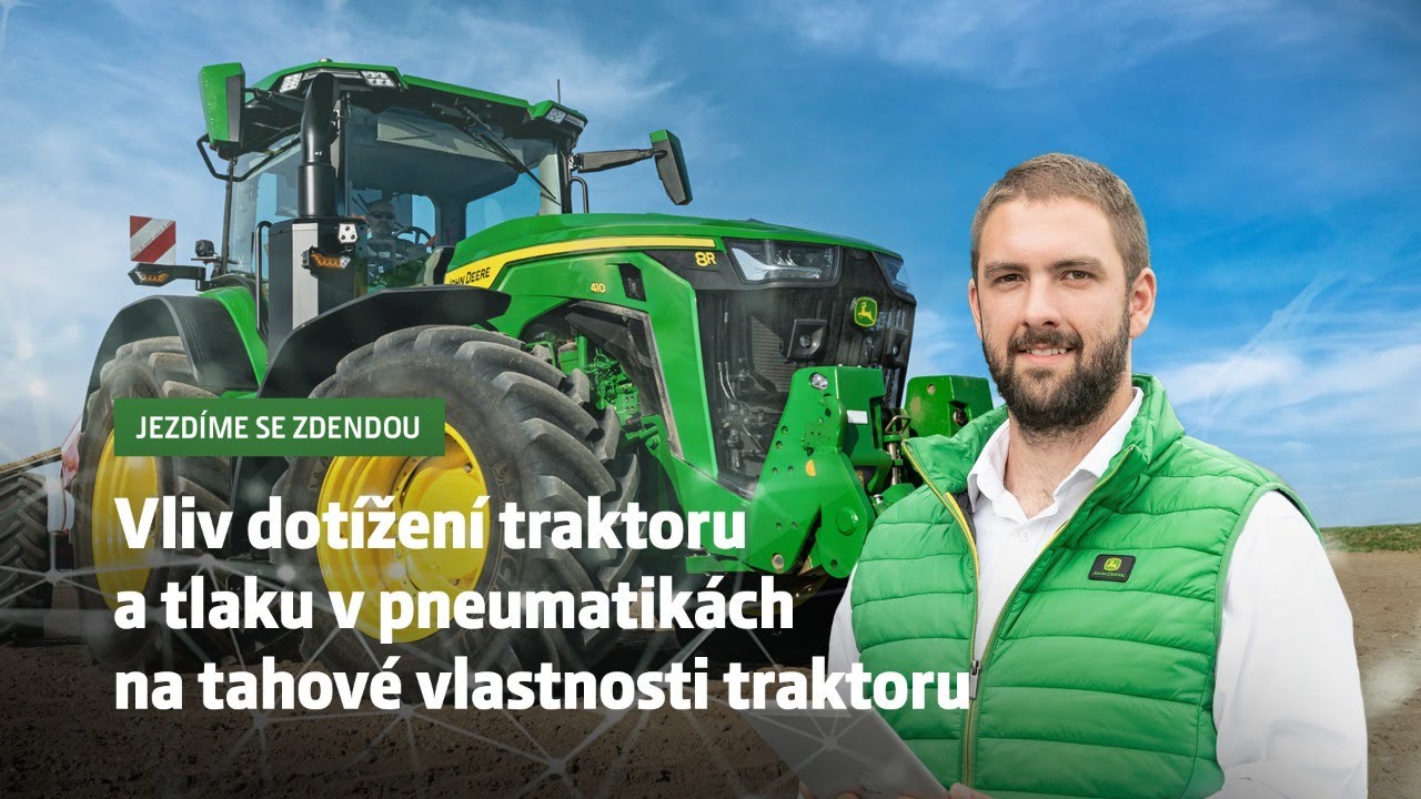 Jezdíme se Zdendou: vliv dotížení a tlaku v pneumatikách na tahové vlastnosti traktoru