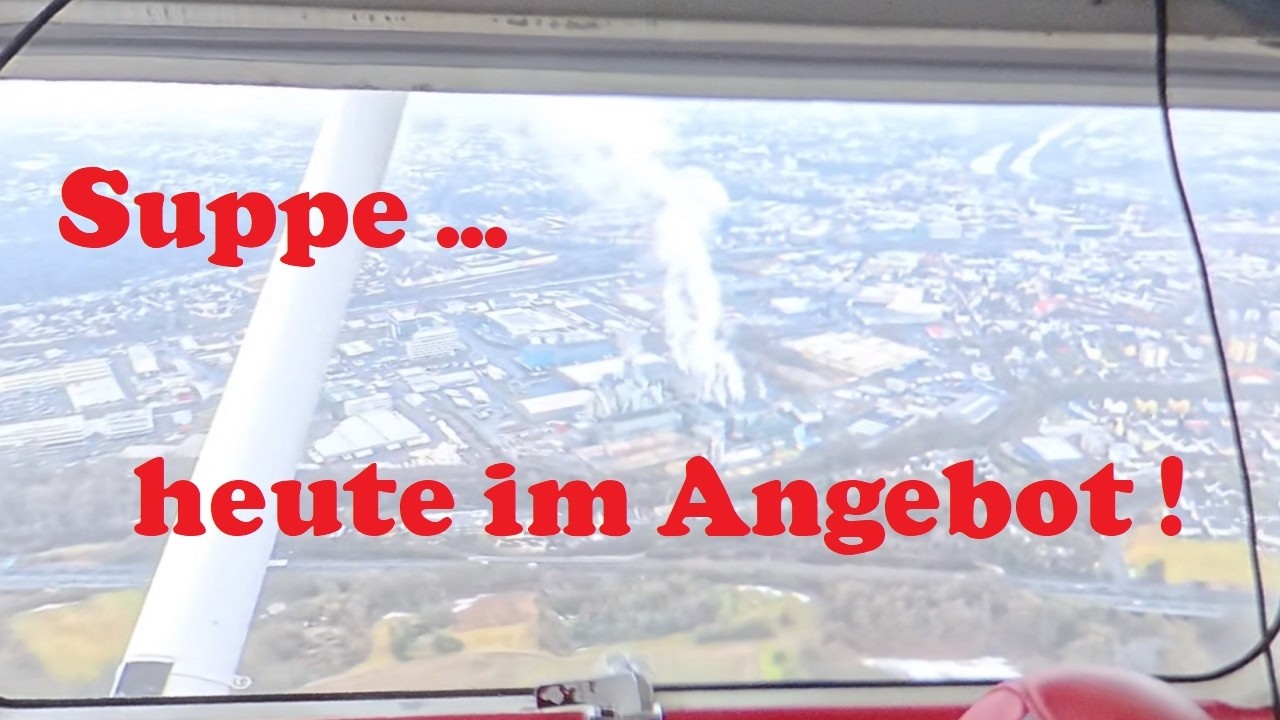 Lokalflug mit der Cessna C172 - Suppe, heute im Angebot - Von EDFC nach EDFC