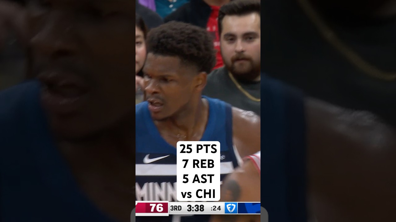 Anthony Edwards was getting BUCKETS in Chicago