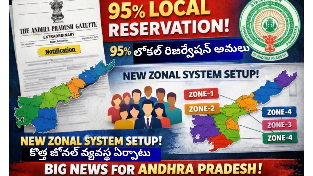95% Local Reservation in AP | NEW ZONAL SYSTEM 2025-26 నుండి | ఎవరికి లాభం చేకురనుంది ?