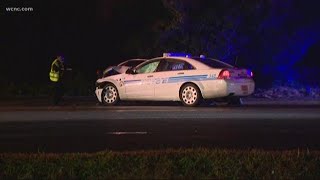 CMPD officer injured in car crash