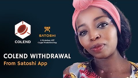 Link Colend Withdrawal Address on Satoshi App