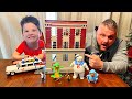 Ghostbusters firehouse playset  is the best toy ever caleb and dad pretend play ghostbusters