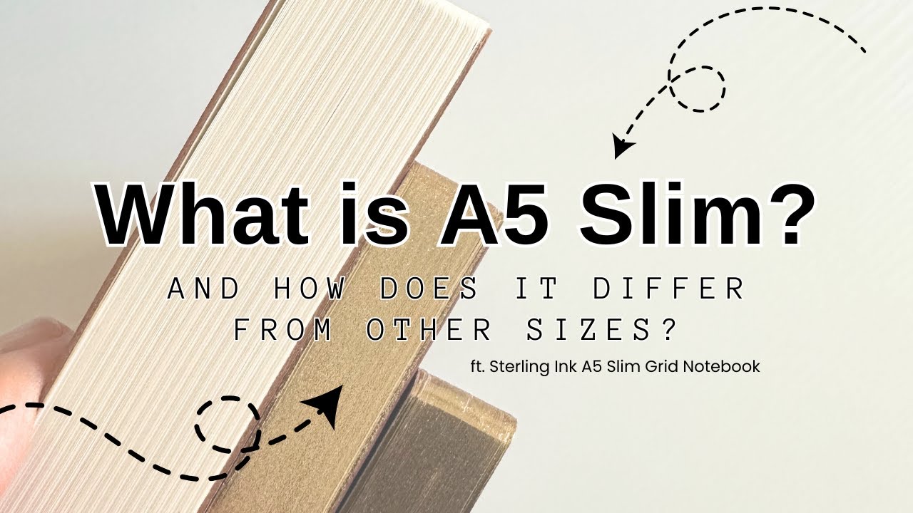What is A5 slim size? How it differs from other sizes? | Ft. Sterling Ink A5 Slim Grid Notebook