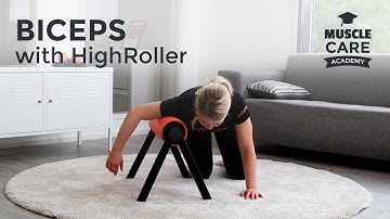 How to foam roll Biceps - HighRoller - Muscle Care Academy