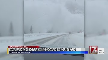 Avalanche caught on video in Colorado