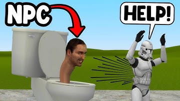 I Spawn Skibidi Toilet NPCs To Cause Chaos - Gmod Star Wars RP Admin Trolling