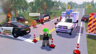 POLICE CHASE ENDS IN SHOOTOUT! Emergency Response: Liberty County (Roblox)