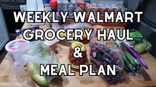 weekly grocery haul and meal plan