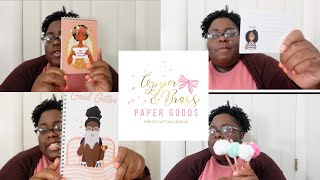 Black Owned Stationery~ Copper And Brass Goods Review for #We Still Black History Month
