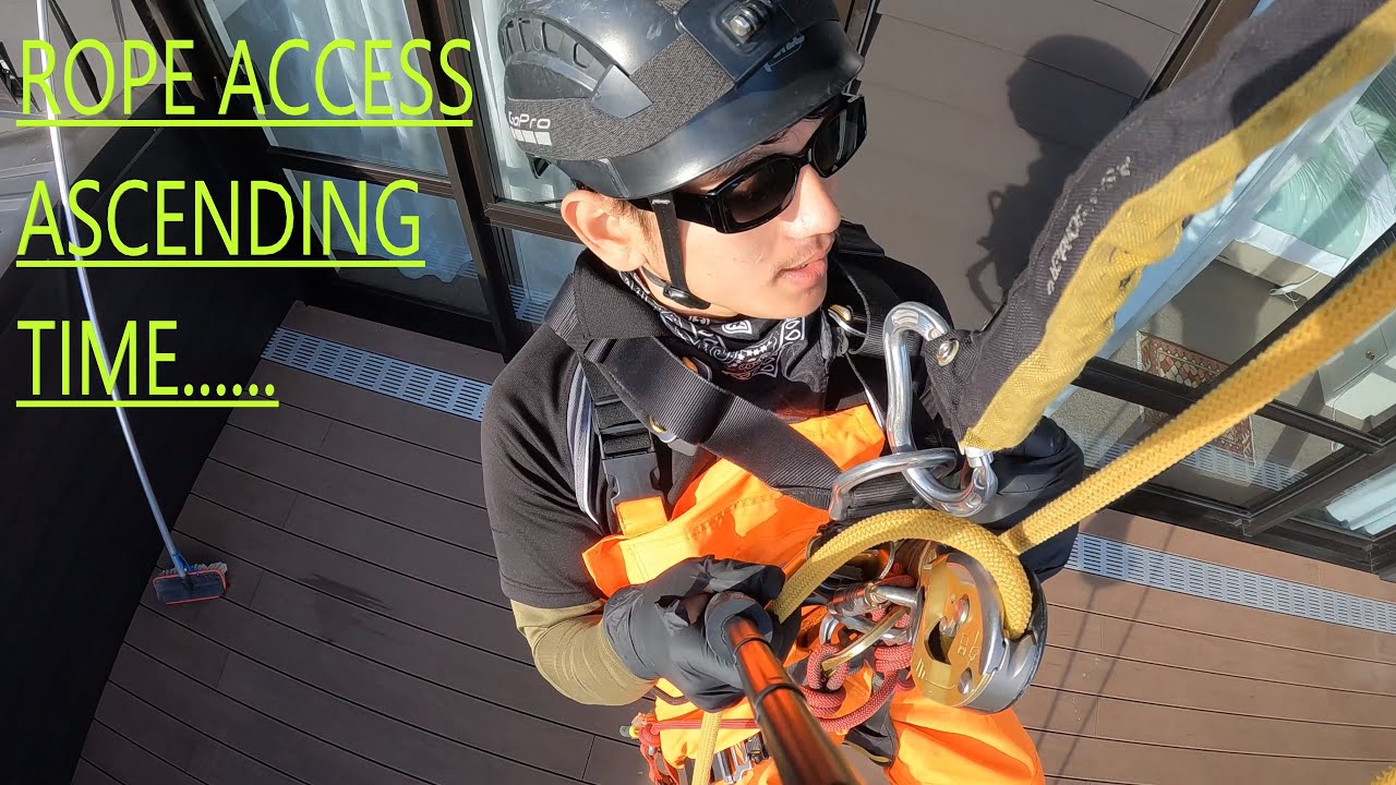 Rope Access Ascending 3000 floor building || Quick change over into ...