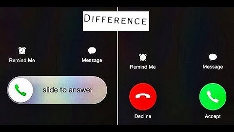 Slide To Answer or Accept or Decline | iPhone tips