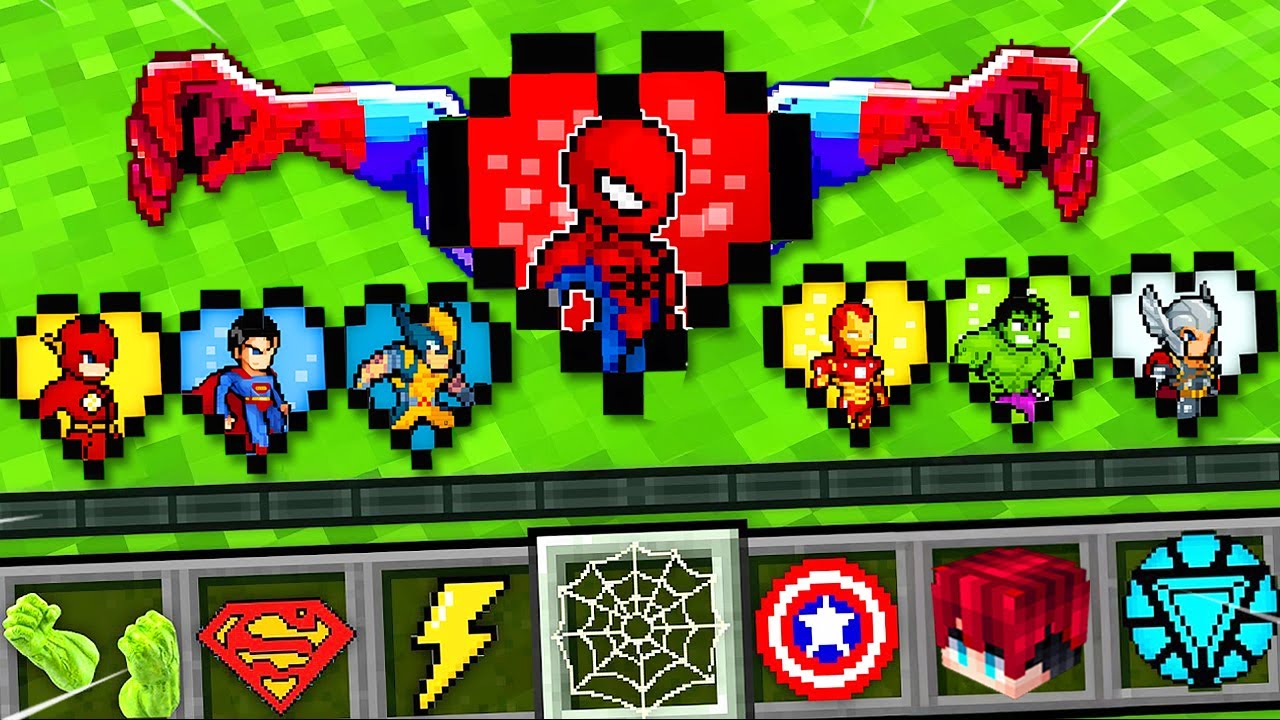 🔥โคตรโหด!!【"มายคราฟ, แต่ ผมมีหัวใจของเหล่า SuperHero!!"】| (Minecraft Mod)
