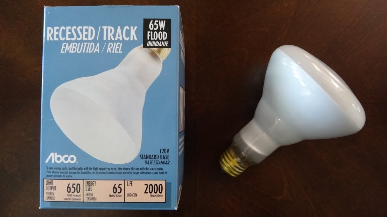 ABCO 65watt BR-30 Flood light bulb - YouTube