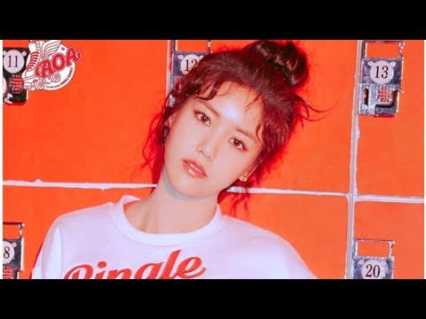 AOA's Hyejeong, Yuna, and Jimin are retro in orange for 'Bingle Bangle' teaser images
