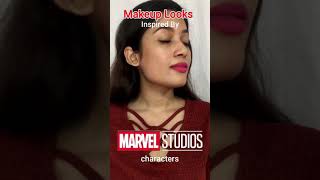 Marvel Studios Inspired Makeup Looks #youtubeshorts #shorts #marvel