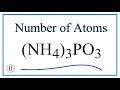 Ions and Atoms in NH4(3PO3)