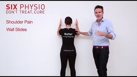 Shoulder exercises - wall slides