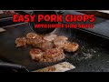 Easy Pork Chops with Honey Lime Sauce | Blackstone Griddle Recipe