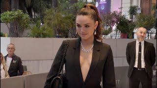 Miss France Diane Leyre spend some time with her fans in Cannes